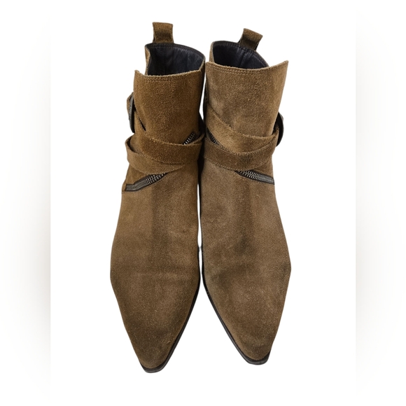 AllSaints Womens Tejus Suede Ankle Zip Boot Size 40 - Picture 4 of 7